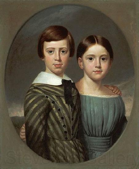 Samuel Lancaster Gerry John Oscar Kent and His Sister, Sarah Eliza Kent. France oil painting art